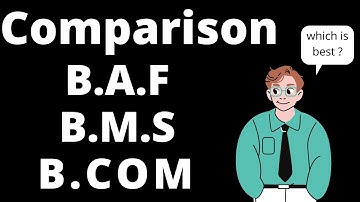 Comparison between B.A.F/B.M.S./B.COM 2020