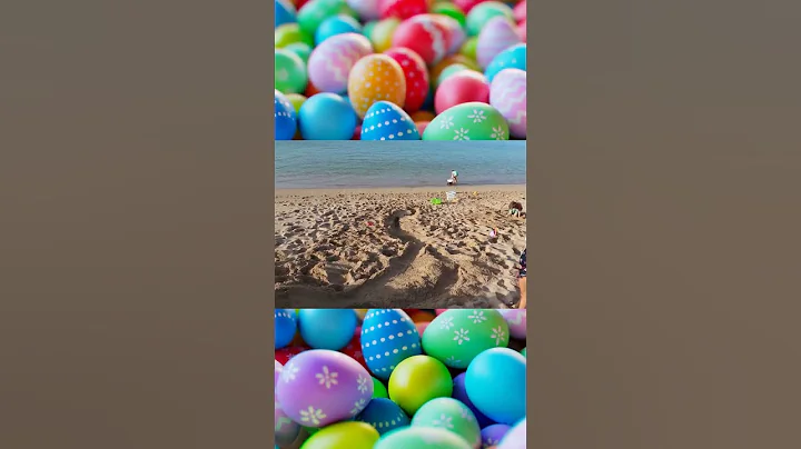 #easter egg roll on the beach! #kidsfun
