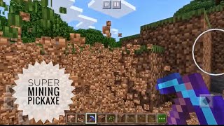 How to make a SUPER PICKAXE in Minecraft PE (NO MODS)