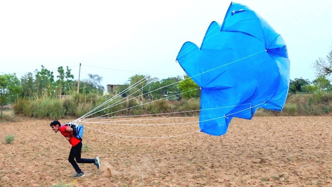 HOME MADE PARACHUTE | Making and Testing | Will It Work?