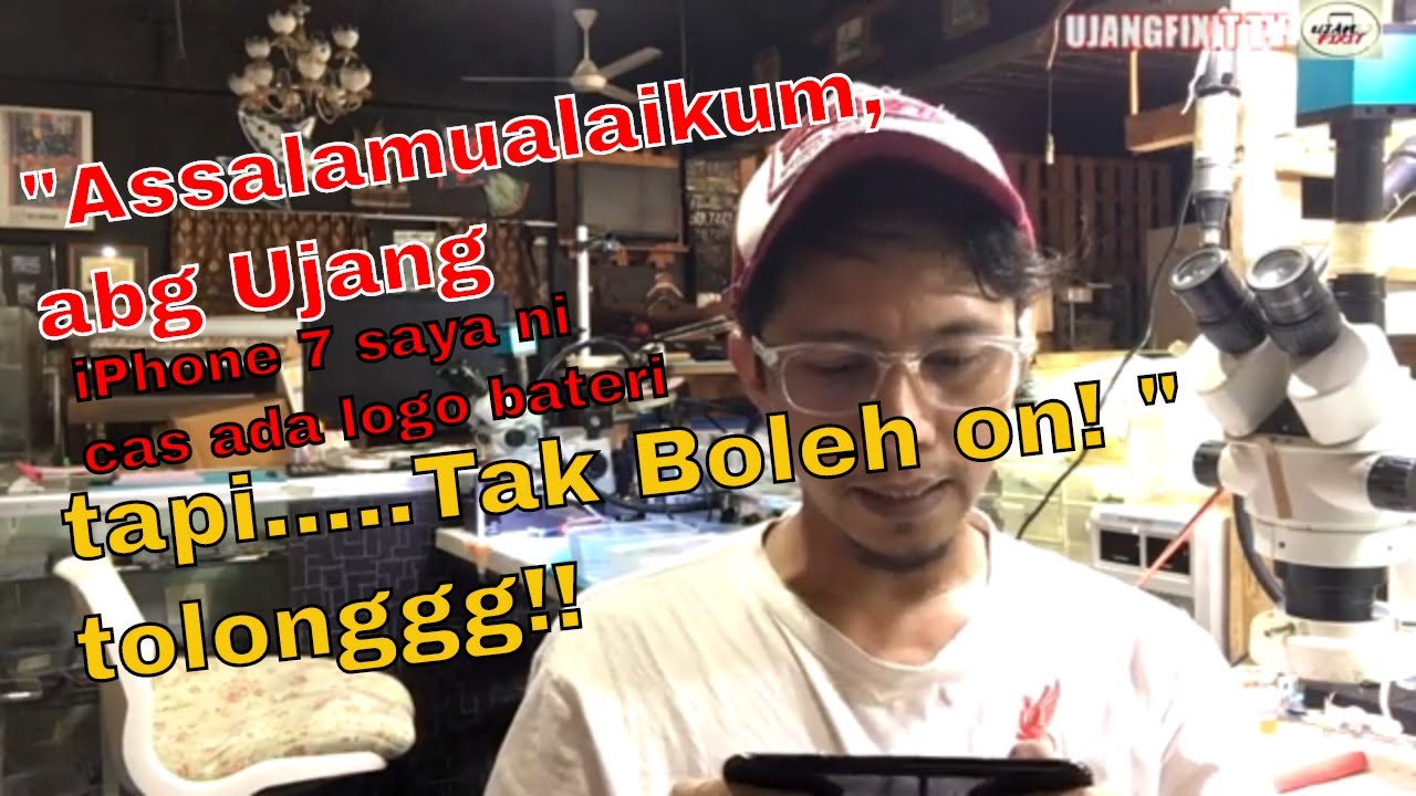 iphone 7 cas 24 jam tapi tetap tak boleh on - YouTube