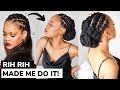 Rihanna Inspired Hairstyle on my 4C hair! 🔥🔥