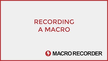 Recording a macro