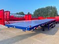 Flatbed Semi Trailer | 3 axle 50ton container semi trailer with factory price hot sale in Africe