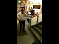 Man kicks through glass door at Mcdonalds and pepper sprays security guard (Video)