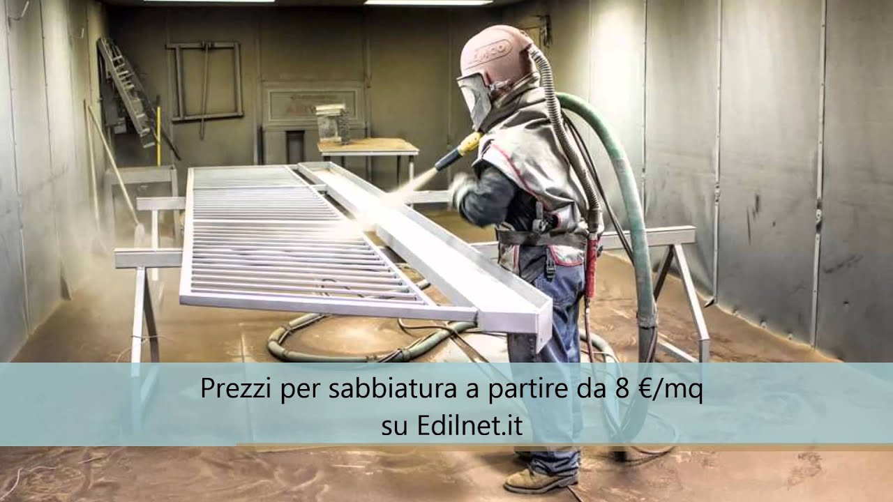 Costo sabbiatura edilnet.it costi per sabbiare youtube Costo verniciatura travi in legno
