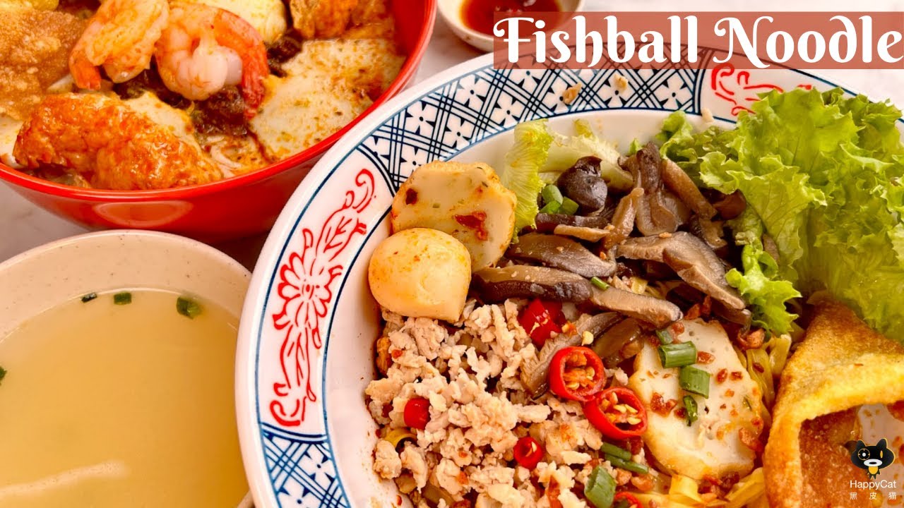 Halal Fishball Noodle, Bak Chor Mee and Prawn Laksa   Tiong Bahru Fishball Noodle
