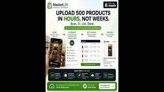 MarketLift Product Scanner | AI Shopify Barcode Scanner & Bulk Product Upload App