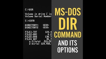 3.How to Use DIR Command in CMD | MS-DOS Directory Listing Explained