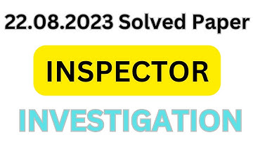 FPSC FIA Inspector Investigation Batch-5 solved paper held on 22/08/2023  #officialayazahmed