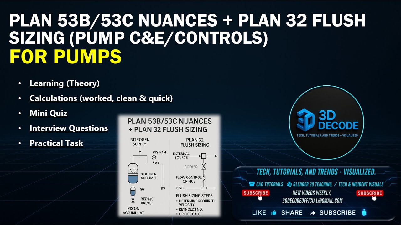 API 682 Seal Plans 53B/53C & Plan 32 Flush Sizing | Pump C&E + Controls ...