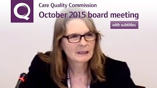 CQC Board Meeting - October 2015 (with subtitles)