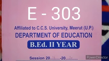 E- 303 B.ed 2nd year practical file