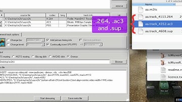 Demux .M2TS files Free on Mac