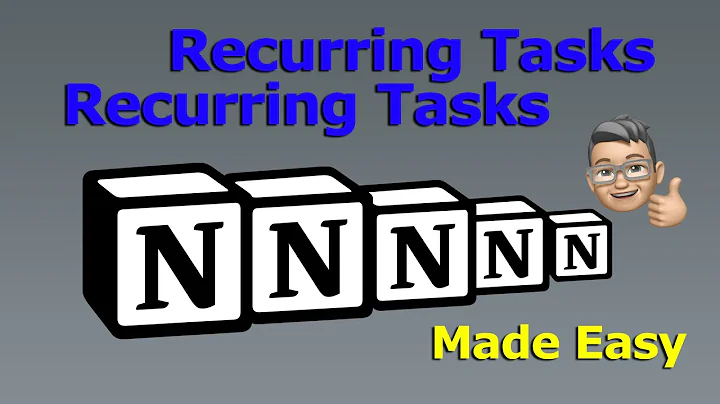 Recurring Tasks in Notion Now Made Easy | Notion Tutorial