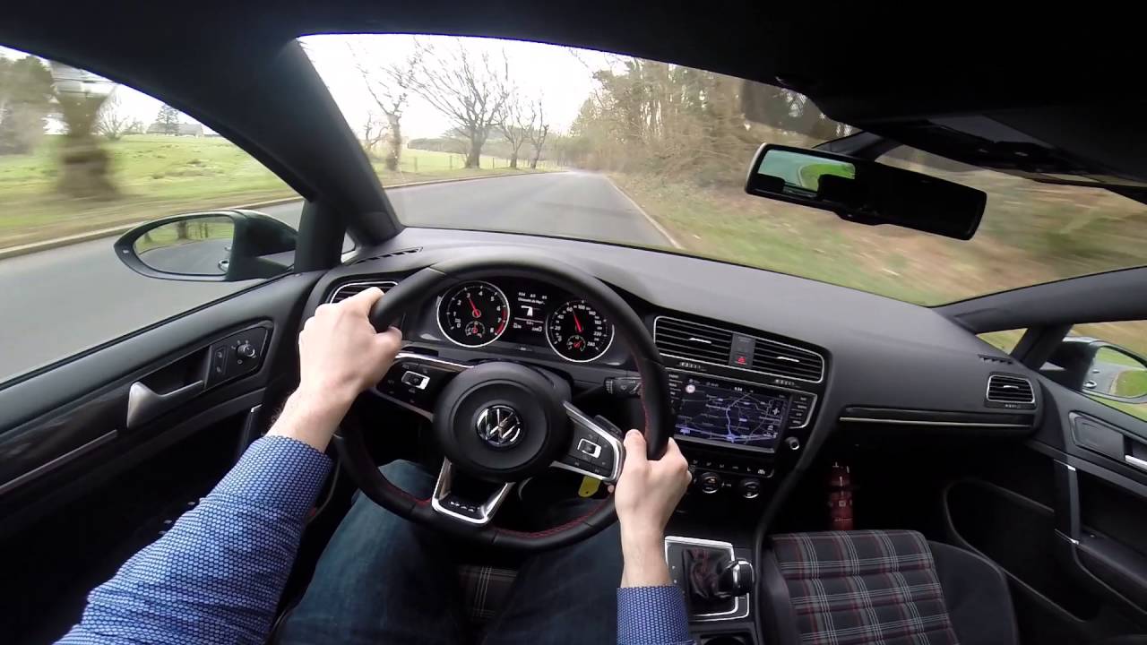 2016 VW Golf 7 GTI 230hp Performance Pack POV test drive GoPro