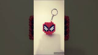 Spiderman/ beaded keychain/ diy Spiderman #spiderman #keychain #shorts #shortsviral 😍🔥