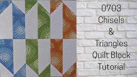 0703 Chisels and Triangles Free Quilt Block Tutorial | Block of the Day 2023 | AccuQuilt