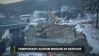Crews Rebuild Critical River Crossing in Vt.