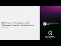 Postgres Öekosystem u Database-Centric-Architecture (DE) @ Symfony UserGroup 06/2023