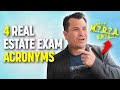 4 Acronyms that Will Help You Pass the Real Estate Exam