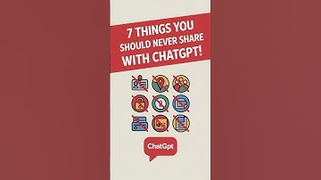 🚫🤐 7 Things You Should NEVER Share with ChatGPT! 🔒