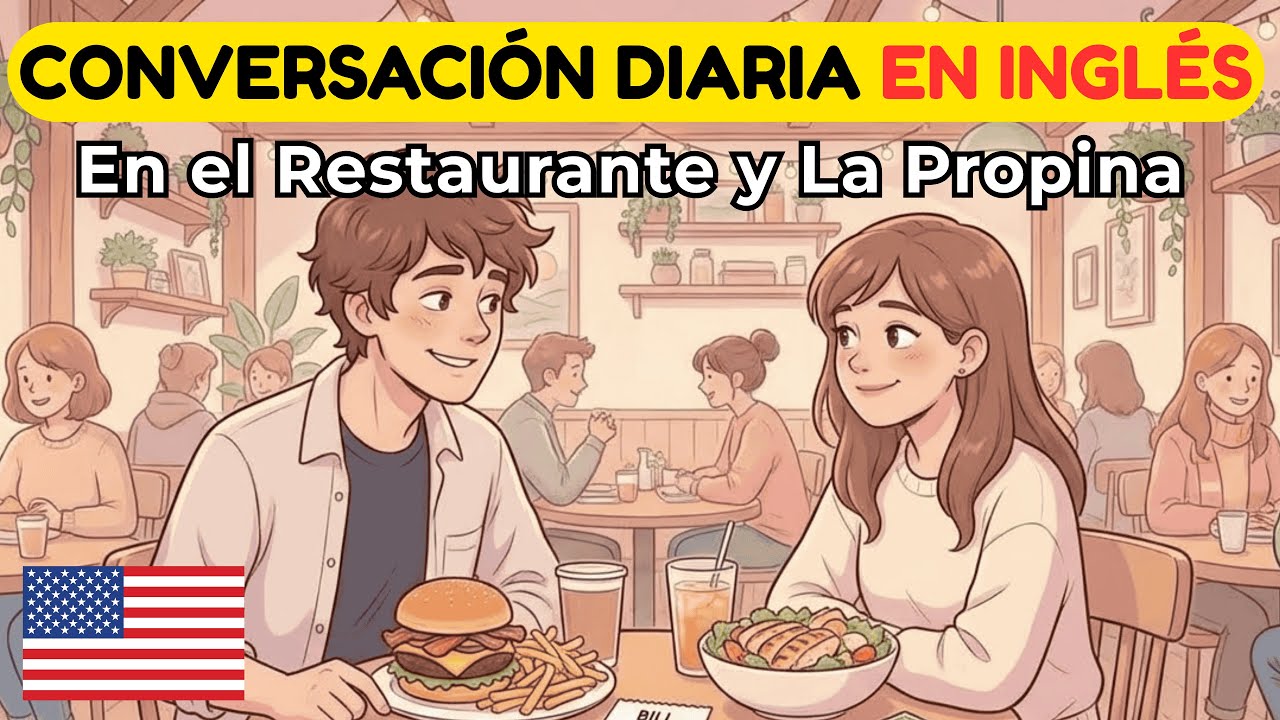 Mejora tu escucha en inglés rápido: En el restaurante y la propina (acento americano) 🇺🇸