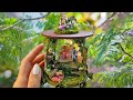 Fairytale garden  diy miniature dollhouse kit  dream bottle series