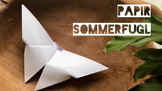 Se hvordan du nemt folder en origami papir sommerfugl