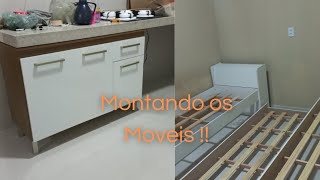 Começamos a mudança para casa nova! montando os móveis.