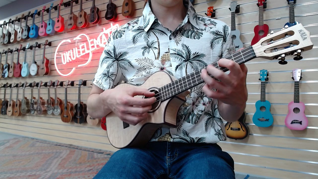 Kala Solid Flame Maple Tenor Ukulele - Sound Demo