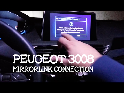 How To Connect Smartphone via MirrorLink / Peugeot 3008 / EN SUBS
