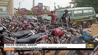 Police General Swoop: Four remanded in Aflao, 12 charged in Akatsi motorbike operation (21-12-21)