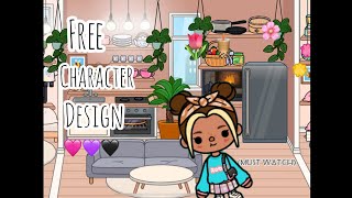 Free character design in Toca World💝|| free aesthetic characters🧋||🩷{Must watch}🩷||#tocaboca ￼￼