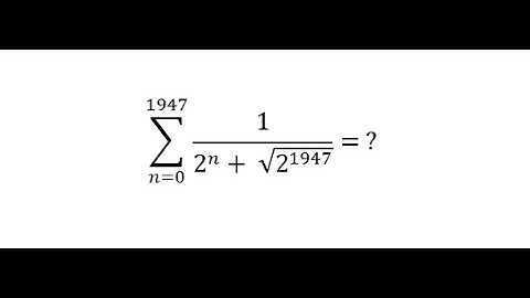 KVPY 2014 SA summation problem