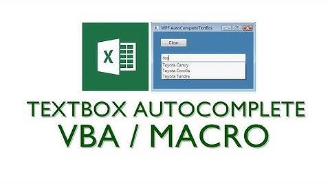 Textbox autocomplete VBA