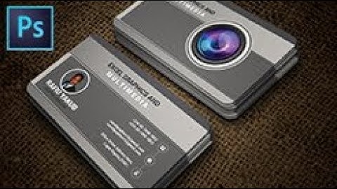 CREATE PROFESSIONAL PHOTOGRAPHER   BUSINESS CARD IN ADOBE PHOTOSHOP