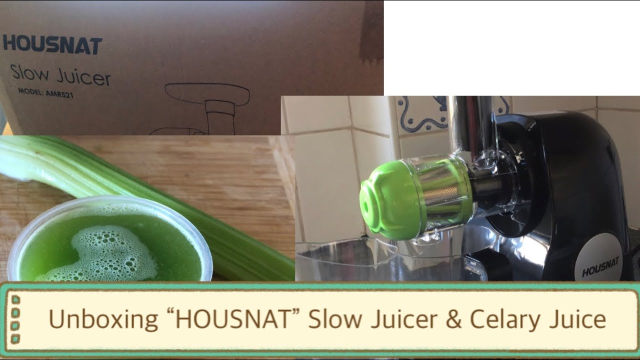 New Upgrade To My Kitchen//HOUSNAT Slow Juicer//Unboxing//Celery Juice//Fresh Juice at Home