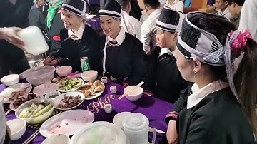 toàn gái xinh đến dự tiệc đám cưới dân tộc dao tuyển TẢ CỦ TỶ Bắc Hà Lào Cai