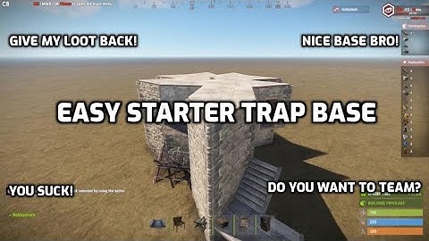 Rust Building Guide For Consoles Ps4 Xbox Ps5 Rust Tips And Tricks 2021 EASY Trap Base Design