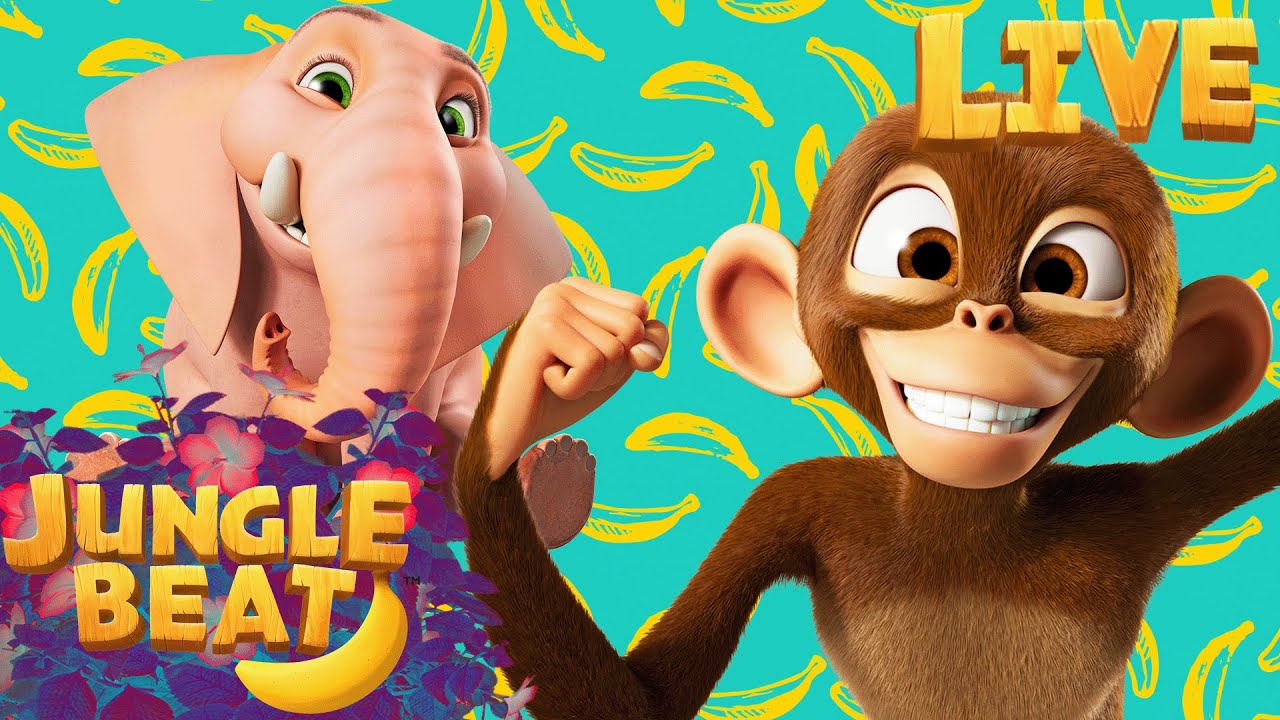🔴  Jungle Beat LIVE! | The Adventures of Munki & Trunk | Kids Cartoon 2023