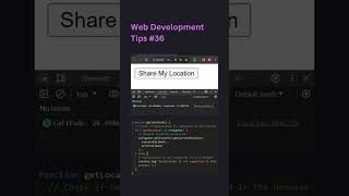 How to access Location using JavaScript  #javascript #tricks #location