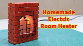 How to make mini electric room heater - Homemade portable desk heater.