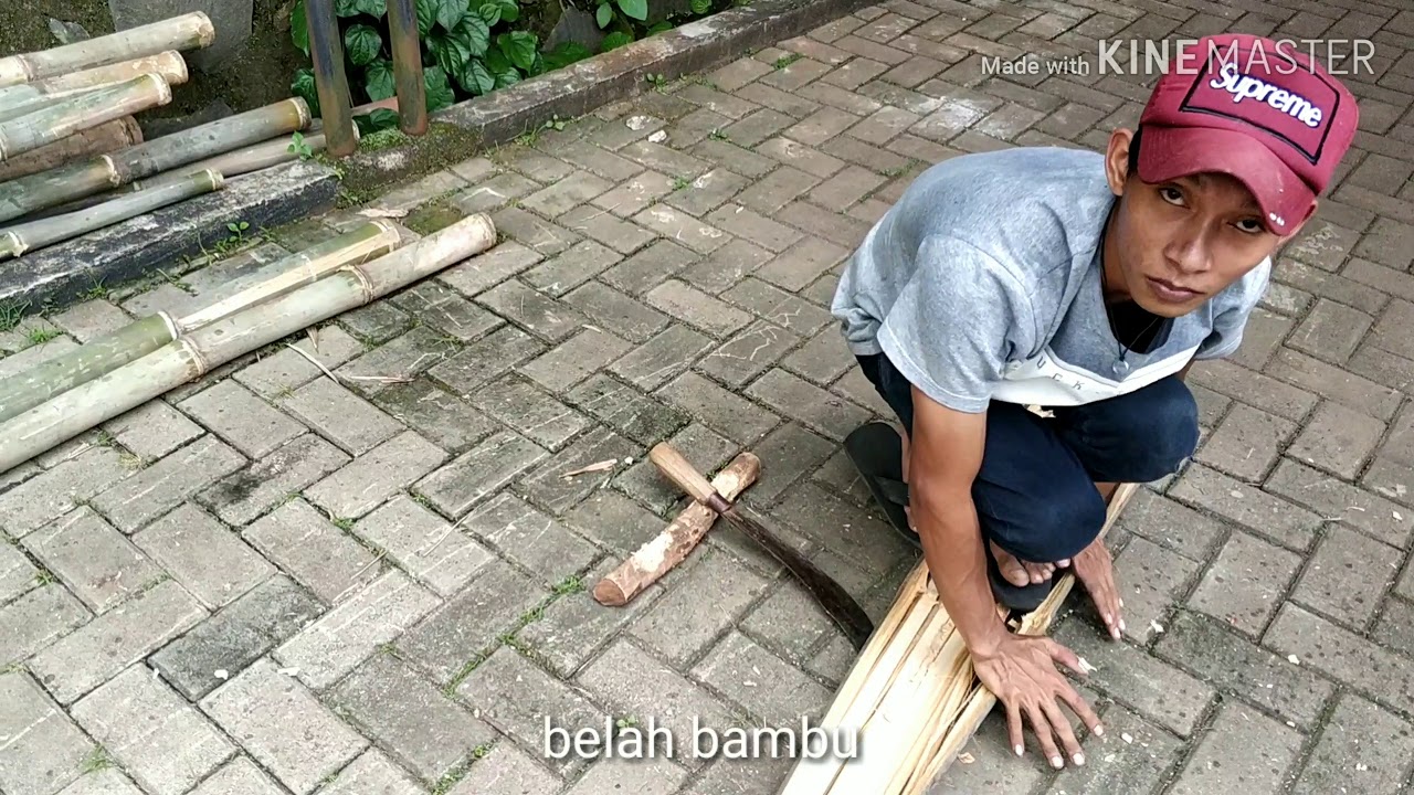 Cara bikin bambu untuk lantai - YouTube