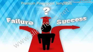 Different Paths To Success Or Failure Symbol PowerPoint Templates ppt Themes 0912 Slides Backgrounds