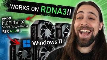 AMD FSR 4 is FINALLY working on the RX 7000 series!!! On Windows!!