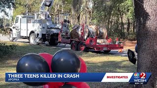 Duke Energy works to restore streetlights near Apopka after teens killed in crash