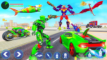 Shark Robot Car Transform Game - Android Gameplay