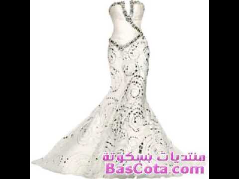 صور فساتين باللون الابيض طلب