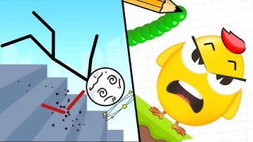 Satisfying Gameplay LOGIC PUZZLE DRAW TO SMASH vs KICK LOSER.Level Up Biggest Update Gameplay.